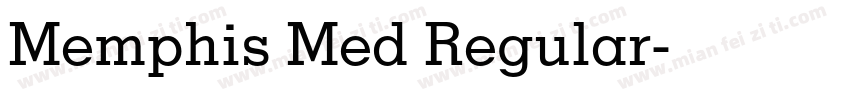 Memphis Med Regular字体转换